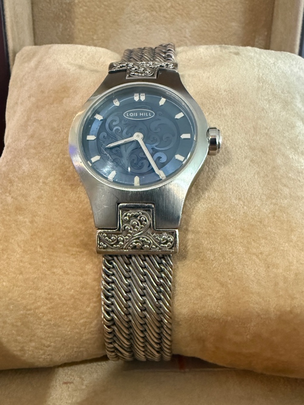 Lois Hill Woven Stainless Steel women’s watch. Vintage, no- Timeless, yes!
